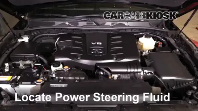 2016 Infiniti QX80 Limited 5.6L V8 Power Steering Fluid Check Fluid Level
